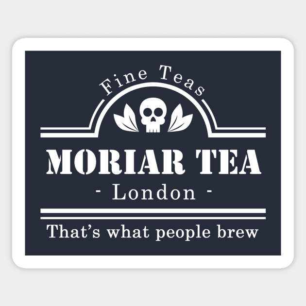 MoriarTea (white) Sticker by sirwatson